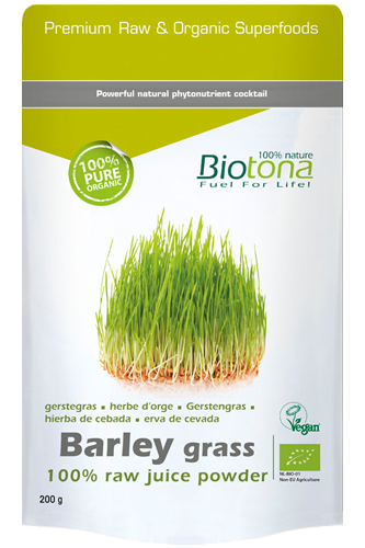 Biotona Barley grass raw juice powder - 200g - Abbildung vergrößern!