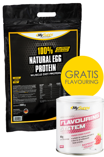 My Supps 100% Natural Egg Protein 2kg + Flavouring 90g - Abbildung vergrößern!